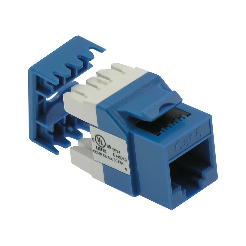CAT6 RJ45 110 Type 180° Keystone Jack CAT6 RJ45 110 Type 180° Keystone Jack